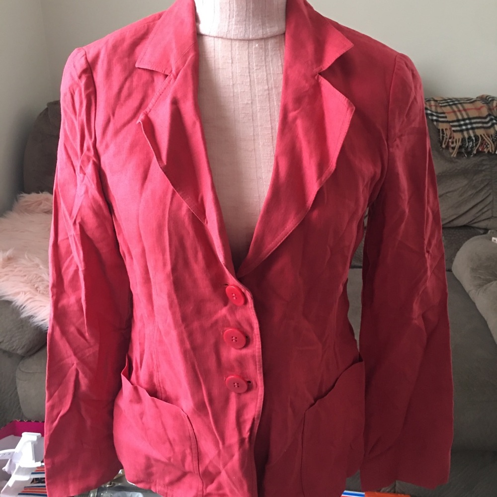 Armani Collezioni red/hot pink blazer